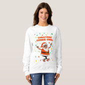 Cute Santa Claus Cookie Baking Sweatshirt スウェットシャツ (正面フル)