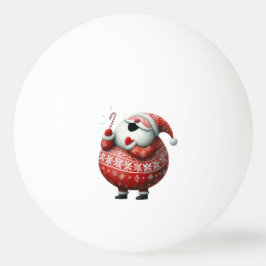 Cute Santa Claus Holiday Festive Christmas 卓球ボール