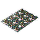 Cute Santa Claus Holiday Seamless Pattern ノートブック (左側)