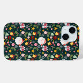 Cute Santa Claus Holiday Seamless Pattern Case-Mate iPhoneケース (裏面 (横))