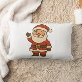 Cute Santa Claus Throw Pillow ランバークッション (ブランケット)