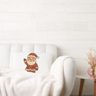 Cute Santa Claus Throw Pillow ランバークッション