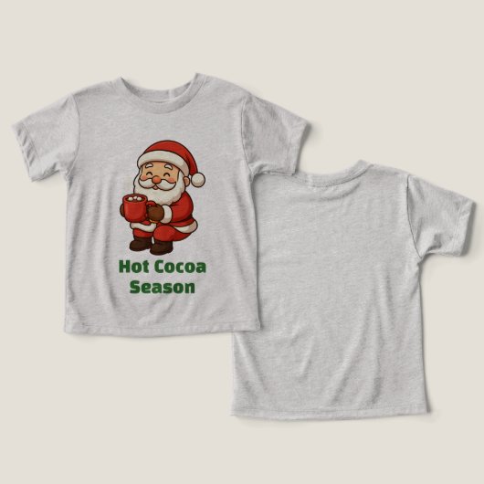 Cute Santa Claus with Hot Cocoa (デザイン正面&裏面)