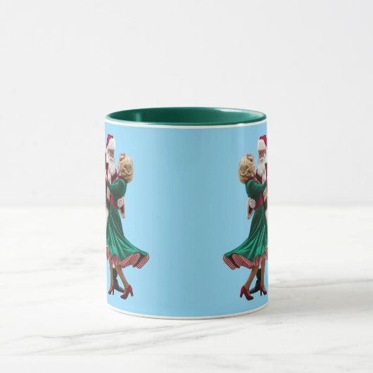 Cute Santa Dancing マグカップ (中央)