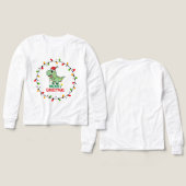 Cute Santa Dino Merry Christmas (デザイン 正面＆背面)