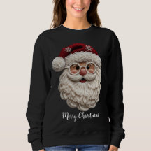 Cute Santa Face Shirt Adorable Christmas Holiday 