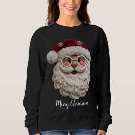Cute Santa Face Shirt Adorable Christmas Holiday  スウェットシャツ