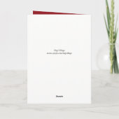 Cute Santa Goldendoodle Christmas Card シーズンカード (裏面)