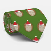 Cute Santa Hedgehog ネクタイ (ロール)