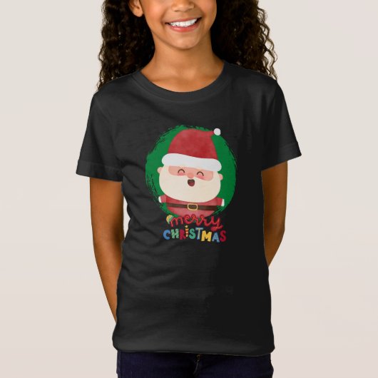 Cute Santa,Merry Christmas Tシャツ (正面)