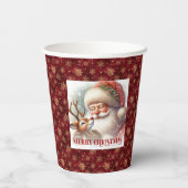 Cute Santa & Rudolph Christmas Party Paper Cup 紙コップ (裏面)