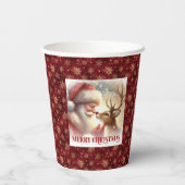 Cute Santa Rudolph Cups for Kids Christmas Party 紙コップ (裏面)