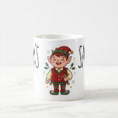 Cute Santa’s Elf Christmas Mug コーヒーマグカップ (中央)