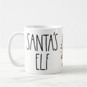 Cute Santa’s Elf Christmas Mug コーヒーマグカップ (左)