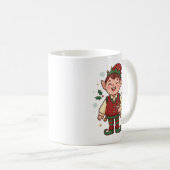 Cute Santa’s Elf Christmas Mug コーヒーマグカップ (正面右)