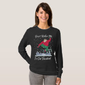 Cute Santa Snowboarding Don t Bother Me I m On Vac Tシャツ (正面フル)