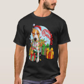 Cute Santa Tree Lights Xmas Costume Christmas Tree Tシャツ (正面)