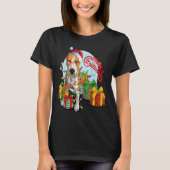 Cute Santa Tree Lights Xmas Costume Christmas Tree Tシャツ (正面)