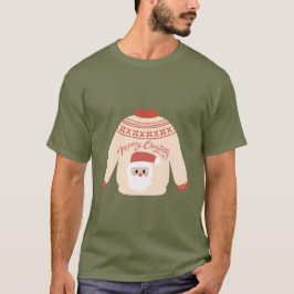 Cute Santa Ugly Christmas Sweater Unisex T-shirt Tシャツ