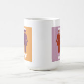 Cute Sapphic WLW Lesbians Pride Flag Colors コーヒーマグカップ (中央)