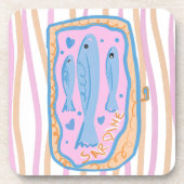 Cute Sardine Art コースター (正面)