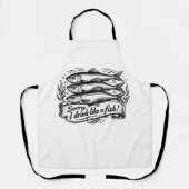 Cute Sardine Fish Quote T-Shirt エプロン (正面)