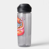 Cute Sardines Can Pink Orange ウォーターボトル (背面)