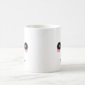 Cute Sassy Kawaii Face - Customizable Name Mug コーヒーマグカップ (中央)