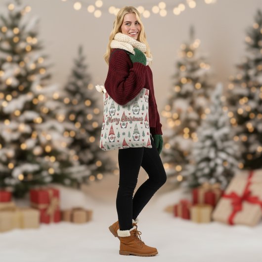 Cute Scandinavian Christmas Gnome Tote Bag トートバッグ