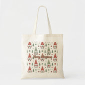 Cute Scandinavian Christmas Gnome Tote Bag トートバッグ (正面)