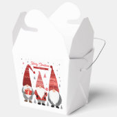 Cute Scandinavian Christmas Gnomes Favor Box フェイバーボックス (見開き)