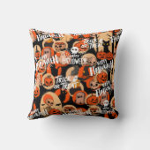  Cute & Scary Halloween Spooky vibes  クッション (裏面)