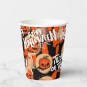  Cute & Scary Halloween Spooky vibes  紙コップ (正面)