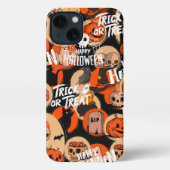  Cute & Scary Halloween Spooky vibes  iPhoneケース (裏面)