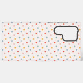 Cute Scattered Mini Polka Dots Muted Terrazzo Spec Samsung Galaxyケース (裏面横)