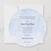 Cute Scene With Little Baby Bird In A Bird's Nest 招待状 (裏面)