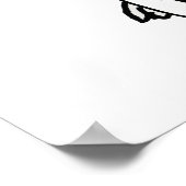 Cute Schnauzer Dog Playing Soccer Cartoon ポスター (角)