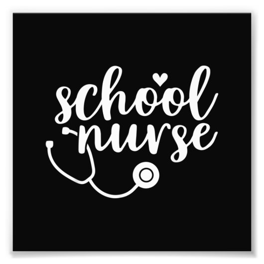 Cute School Nurse Appreciation フォトプリント (正面)