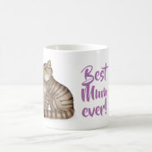 Cute Scottish Wildcat and kitten mug コーヒーマグカップ (中央)