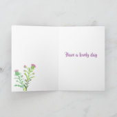 Cute Scottish Wildcats Mother's Day card カード (内部)