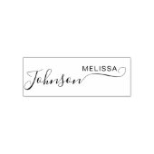 Cute Script Font Custom Signature Name Business セルフインキングスタンプ (デザイン)