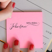 Cute Script Font Custom Signature Name Business ラバースタンプ