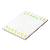 Cute Script Name Lemons Notepad ノートパッド (回転)