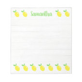 Cute Script Name Lemons Notepad ノートパッド (正面)