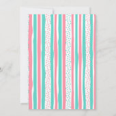 Cute Sea Animals Oneder the sea Birthday invitatio 招待状 (裏面)