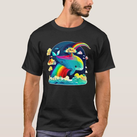 Cute Sea Creatures Sea Unicorn Mammal Narwhal Tシャツ (正面)