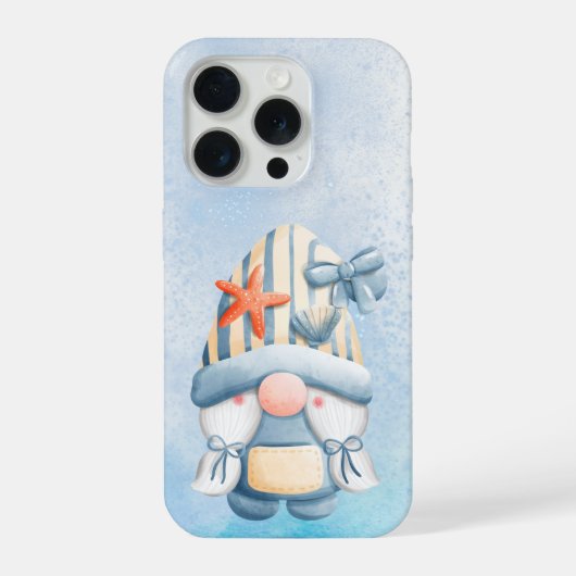 Cute Sea Gnome Phone Case iPhoneケース (裏面)
