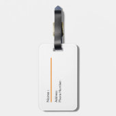 Cute sea otter ラゲッジタグ (裏面縦)