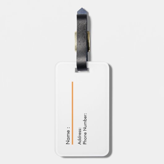 Cute sea otter ラゲッジタグ (裏面縦)