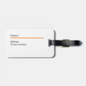 Cute sea otter ラゲッジタグ (裏面横)